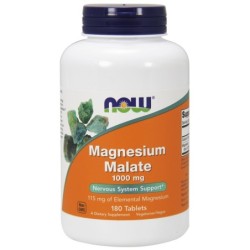 Magnesium Malate, 1000mg - 180 tablets NOW Foods