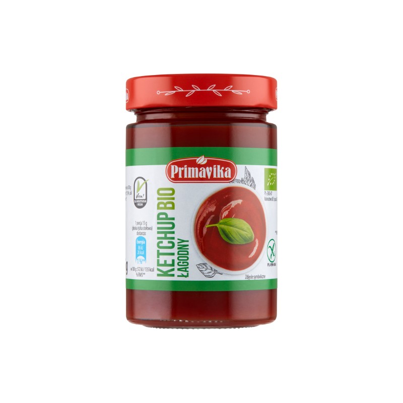 organic mild ketchup 315g primavika