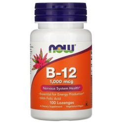 Witamina B-12, 1000mcg - 100 pastylek NOW Foods