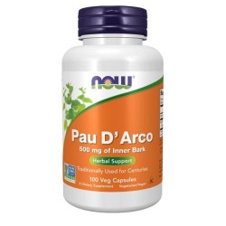 Pau D'Arco, 500mg - 100 vcaps NOW Foods