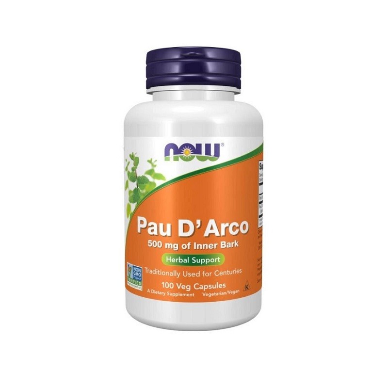 Pau D'Arco, 500mg - 100 vcaps NOW Foods