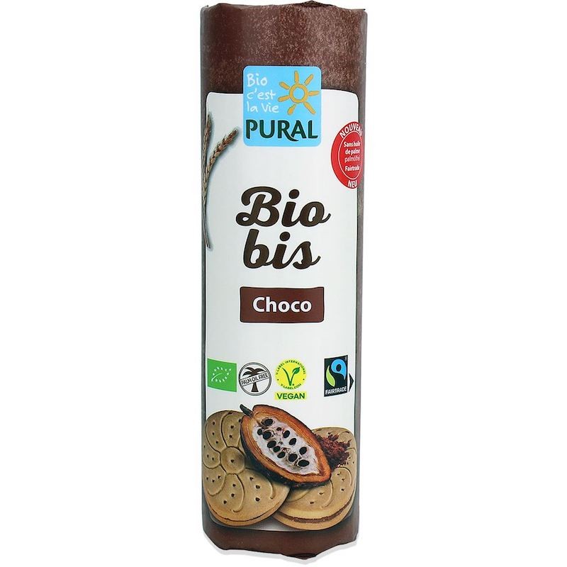 Ciastka Markizy z Kremem Kakaowym Wegańskie Fair Trade BIO 320g Pural (Bio Bis)