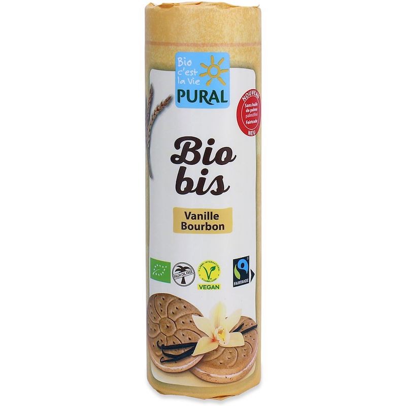 Ciastka Markizy z Kremem Waniliowym Wegańskie Fair Trade BIO 320g Pural (Bio Bis)