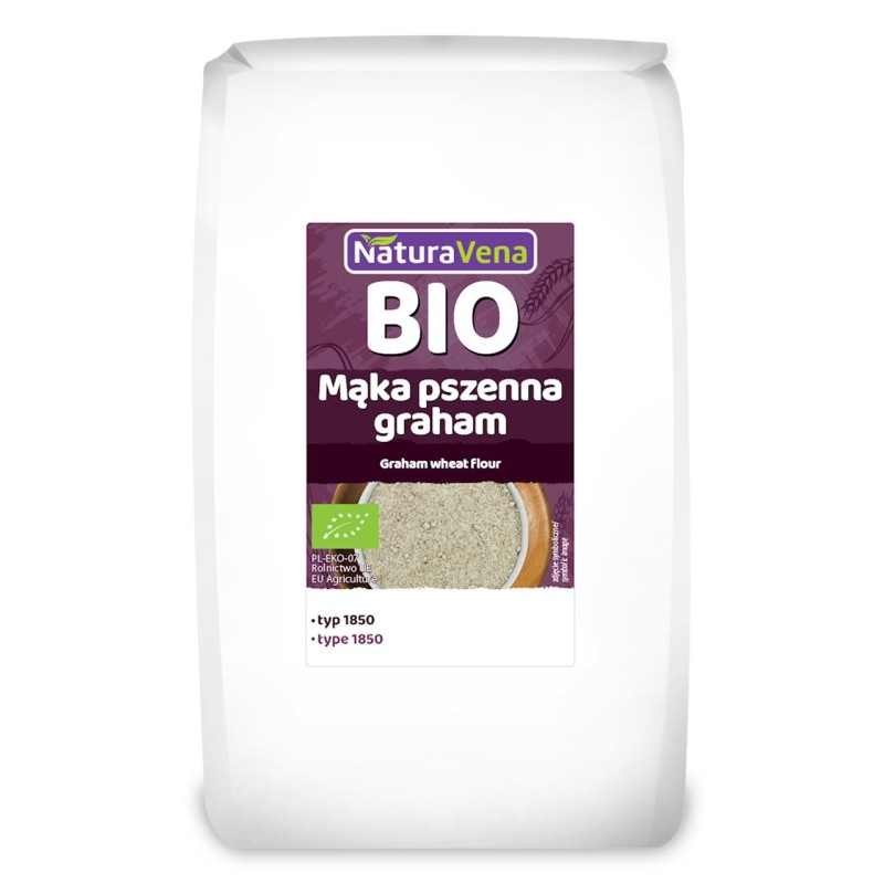 Mąka Pszenna Graham Typ 1850 BIO 1kg NaturaVena