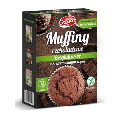 Mieszanka Na Muffiny Czekoladowe z Kremem Budyniowym Bezglutenowa 310g Celiko