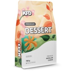 Protein Dessert Białko Kazeina Micelarna Premium Biała Czekolada - Biszkopt 700g KFD