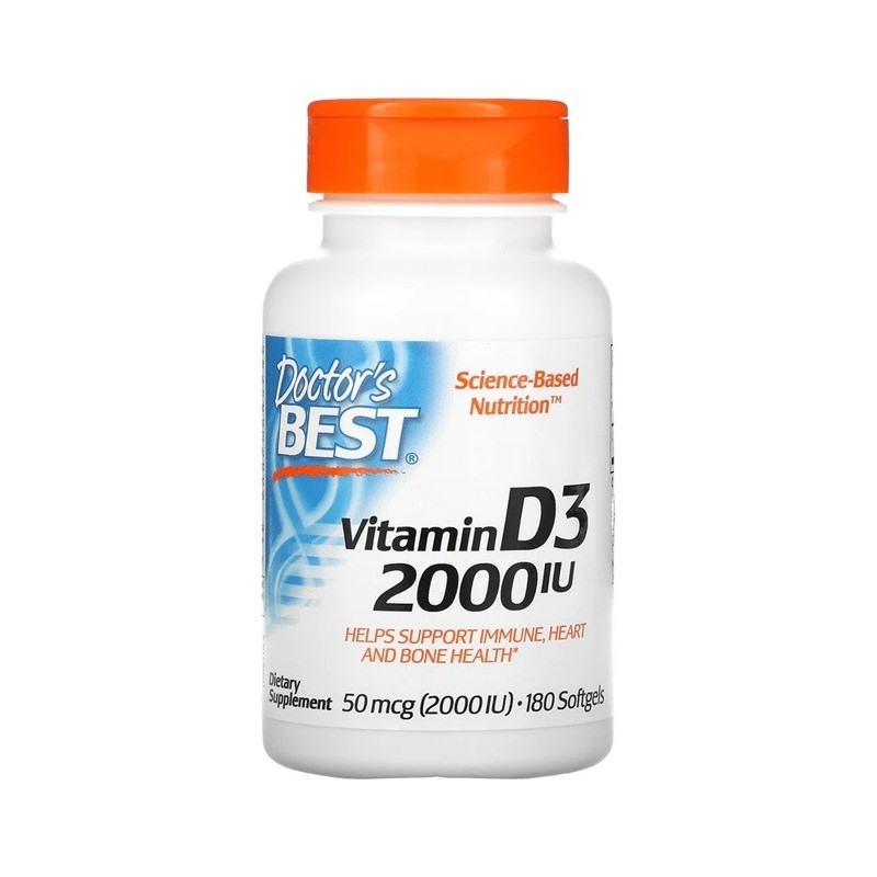 Vitamin D3, 2000 IU 180 softgels Doctor's Best