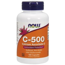 Vitamin C-500 Calcium Ascorbate-C 100 caps NOW Foods