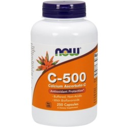 Vitamin C-500 Calcium Ascorbate-C - 250 caps NOW Foods