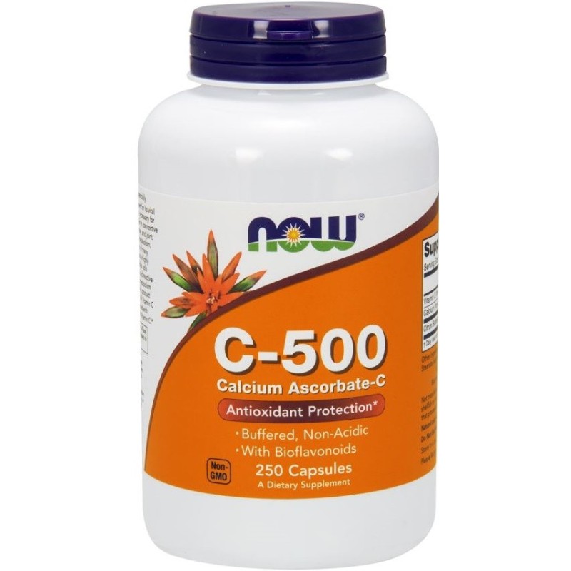 Vitamin C-500 Calcium Ascorbate-C - 250 caps NOW Foods