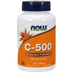 Vitamin C-500 with Rose Hips 250 tablets NOW Foods