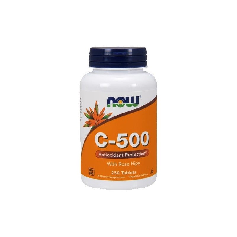 Vitamin C-500 with Rose Hips 250 tablets NOW Foods