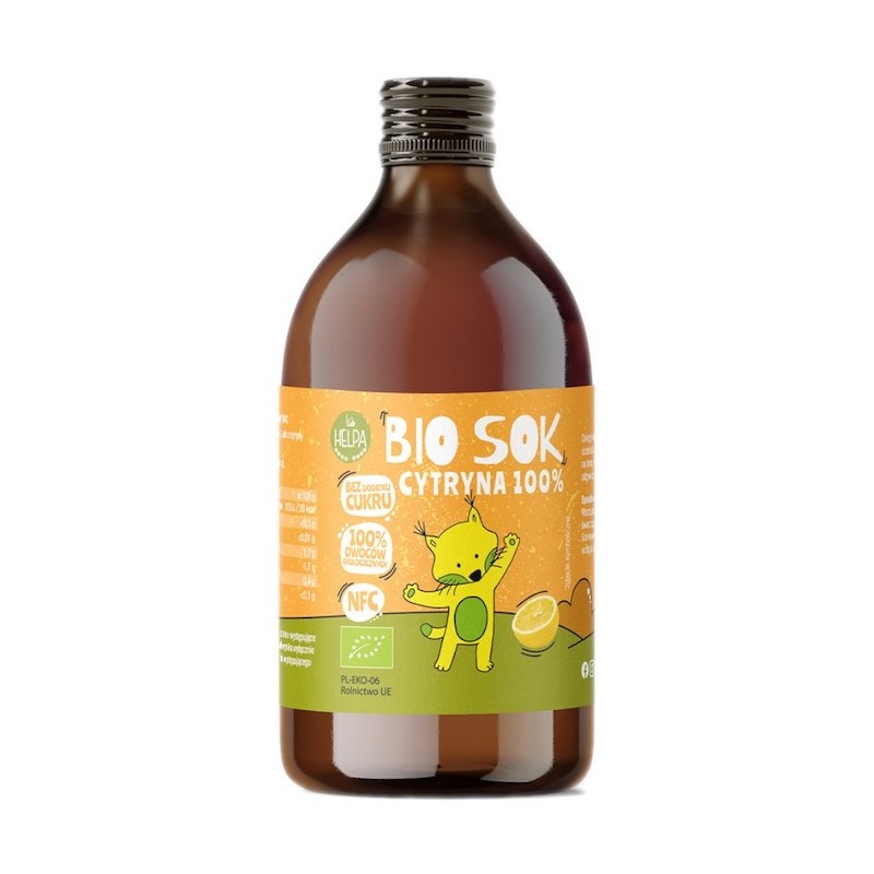 Organic Juice Lemon 100% 250ml Helpa