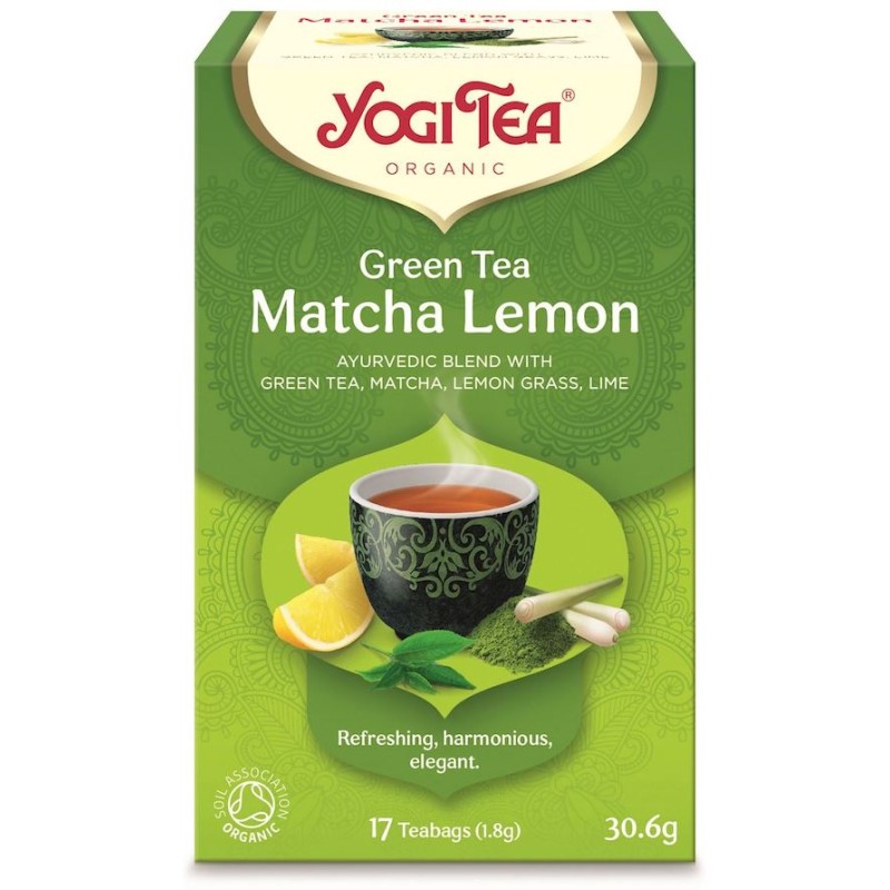 Herbata Zielona z Cytryną i Matchą Green Tea Matcha Lemon BIO (17 x 1,8g) 30,6g Yogi Tea