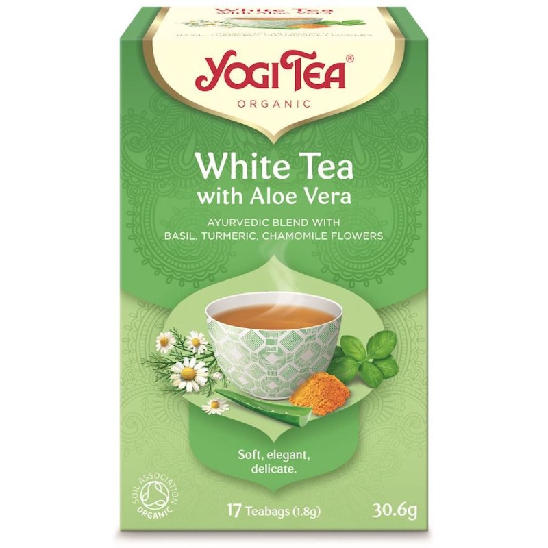 Herbata Biała z Aloesem White Tea With Aloe Vera BIO (17 x 1,8g) 30,6g Yogi Tea