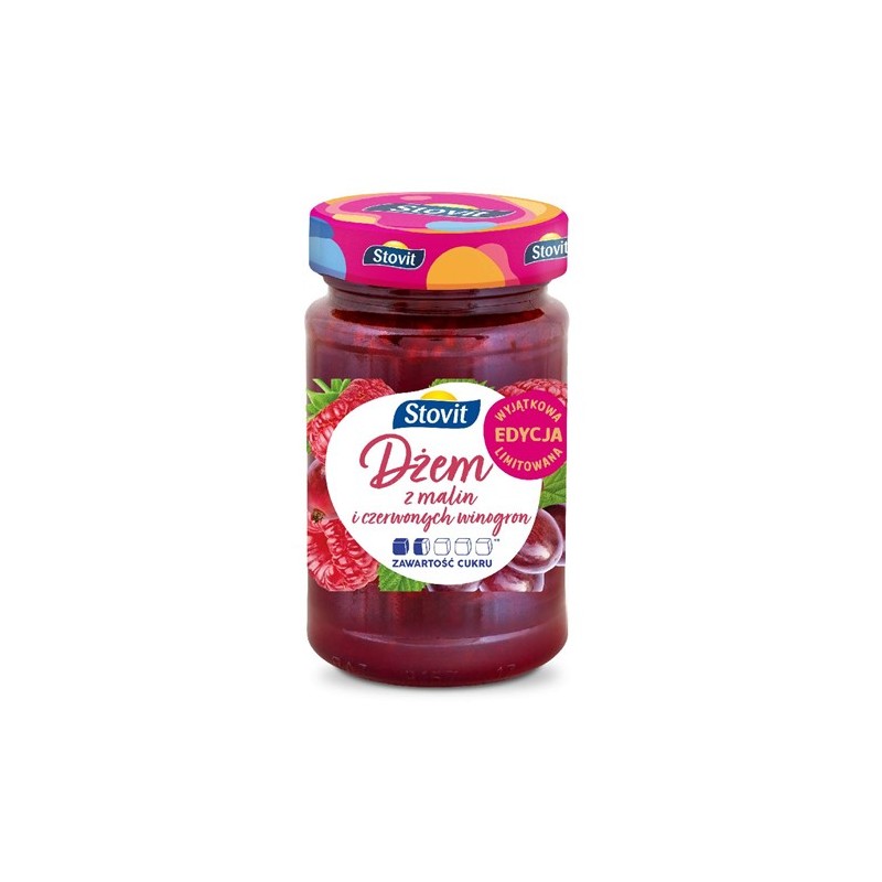 Jam Raspberry & Red Grapes 260g Stovit