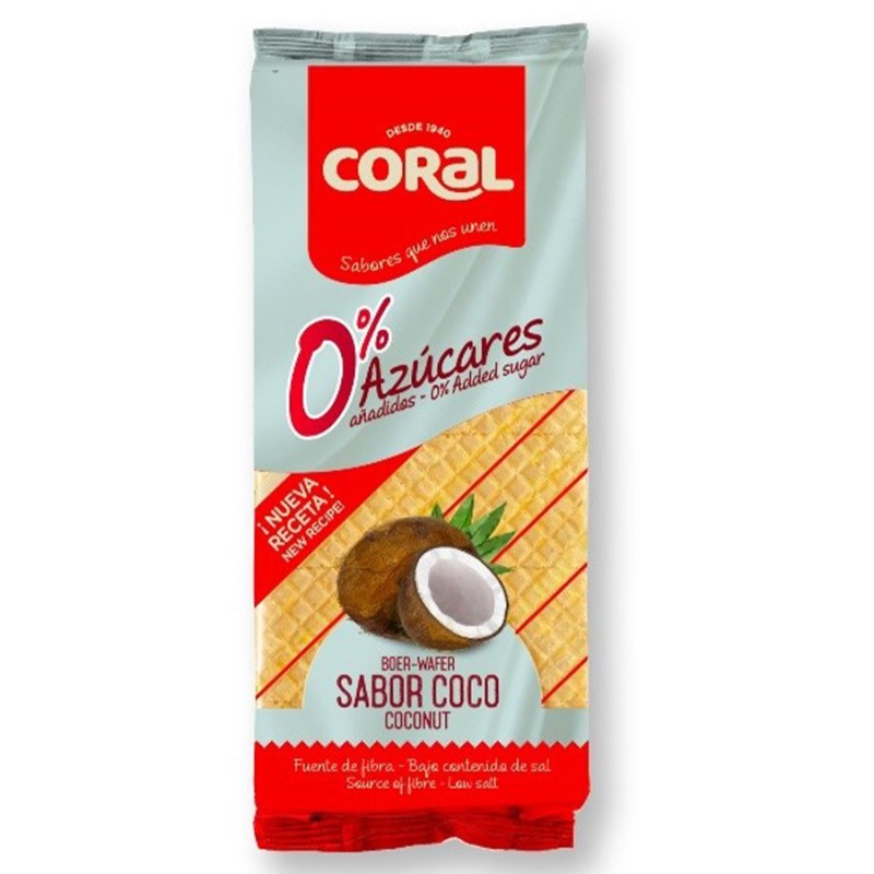 Wafers With Coconut Cream No Sugar 150g Coral