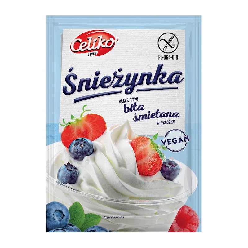 Vegan Snowflake Dessert Type Whipped Cream Powder 50g Celiko