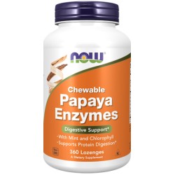 Papaya Enzyme, Chewable 360 lozenges NOW Foods