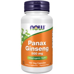 Panax Ginseng, 500mg 100 caps. NOW Foods