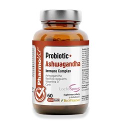 Probiotic + Ashwagandha Immuno Complex Bezglutenowe 60 Kapsułek Pharmovit (Clean Label)