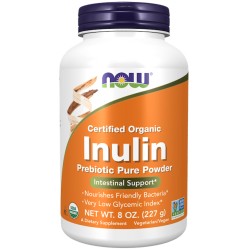 Inulin Prebiotic Pure Powder, Organic 227g NOW Foods