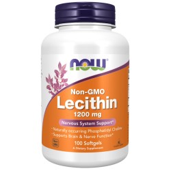 Lecithin, 1200mg Non-GMO 200 softgels NOW Foods