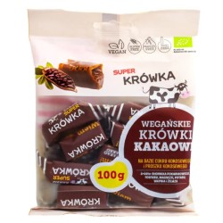 Krówki bezmleczne kakaowe bezglutenowe BIO 100g Super Krówka