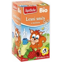 Herbatka Dla Dzieci Owoce Leśne z Maliną Po 9 Miesiącu BIO (20 x 2 g) 40g Apotheke