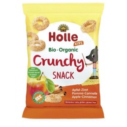 Organic Gluten-Free Crispy Snack Rice & Lentils Apple -Cinnamon No Sugar 25g Holle