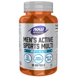 Men's Active Sports Multi 90 Miękkie Kapsułki NOW Foods