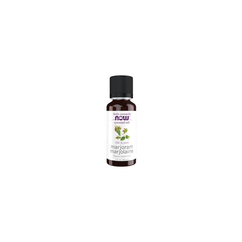 Essential Oil, Majoram Oil 30ml NOW Foods