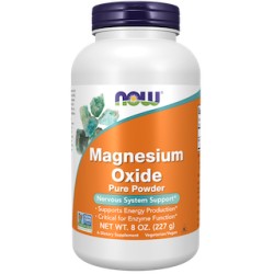 Magnesium Oxide, Pure Powder 227g NOW Foods