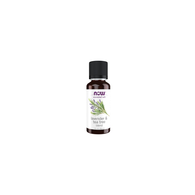 Essential Oil, Lavender & Tea Tree Oil 30ml NOW Foods