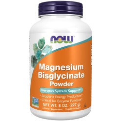 Magnesium Bisglycinate Powder 227g NOW Foods