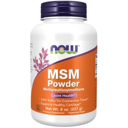 MSM Methylsulphonylmethane, Powder 227g NOW Foods