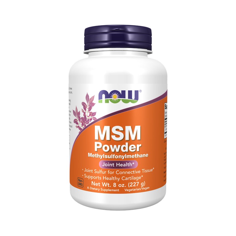 MSM Methylsulphonylmethane, Powder 227g NOW Foods