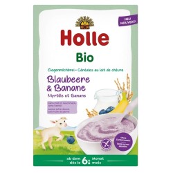 Kaszka Ryżowa Mleczna Jagodowo - Bananowa Bez Dodatku Cukrów Bezglutenowa Od 6 Miesiąca BIO 200g Holle