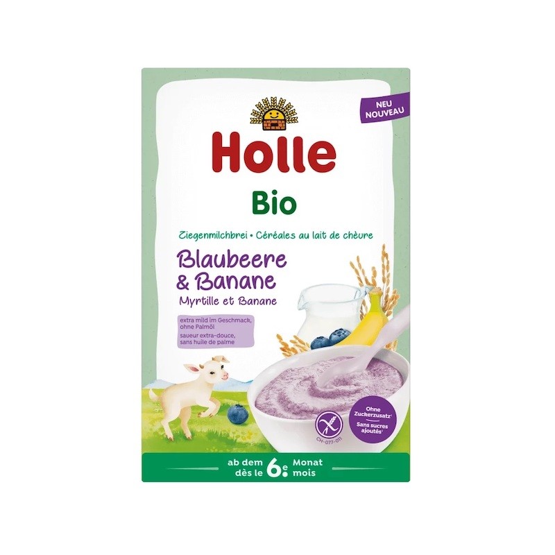 Organic Gluten-Free Milk Rice Berry & Banana No Sugar Porridge After 6 Month 200g Holle