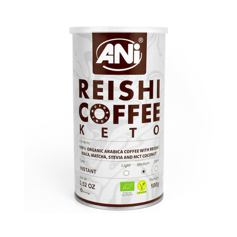 Organic Arabica Instant Coffee REISHI KETO 100g Ani