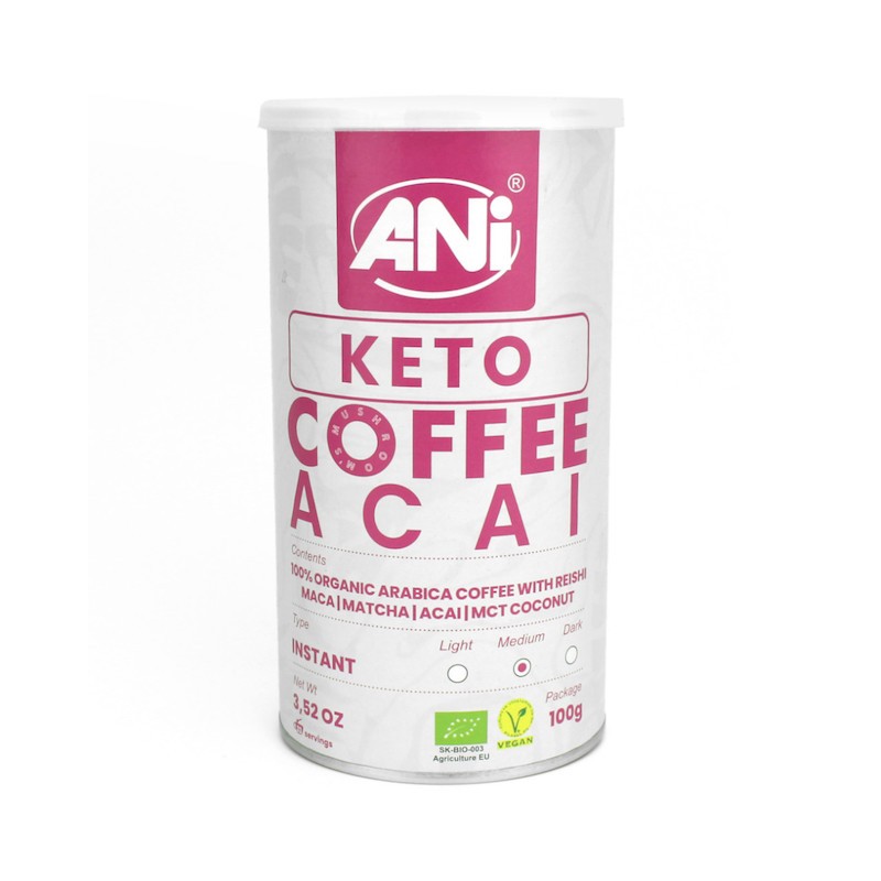 Kawa Rozpuszczalna Reishi Keto Acai BIO 100g Ani