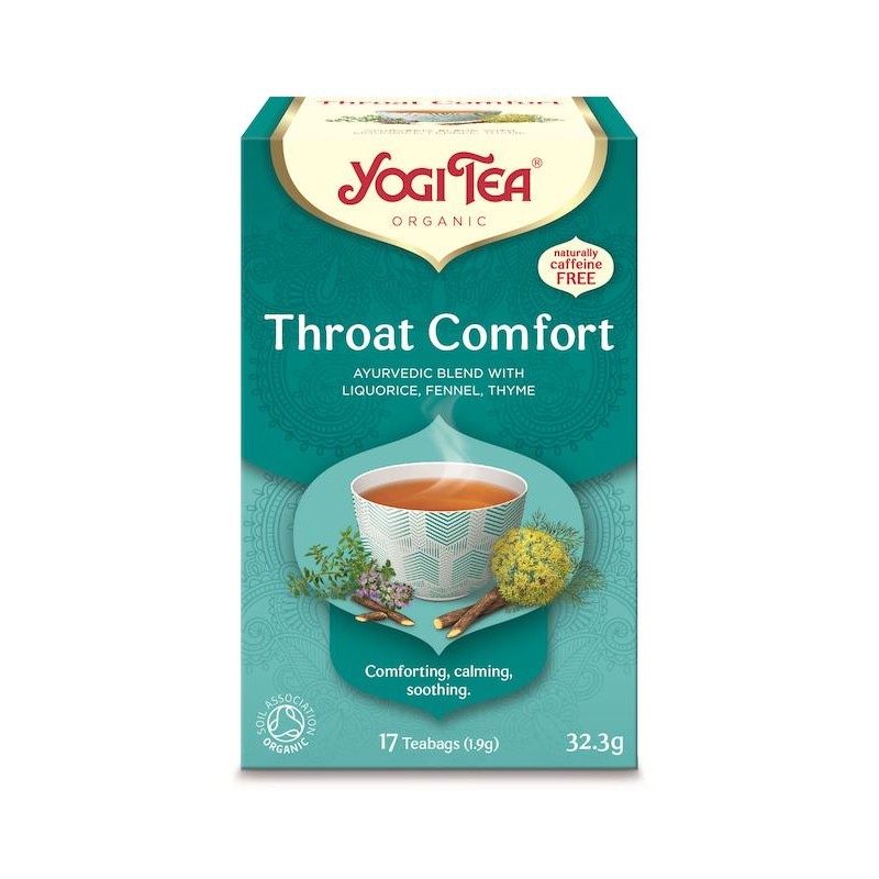 Herbatka Na Gardło Throat Comfort BIO (17 x 1,9 g) 32,3g Yogi Tea