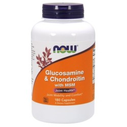 Glucosamine & Chondroitin with MSM 180 caps NOW Foods