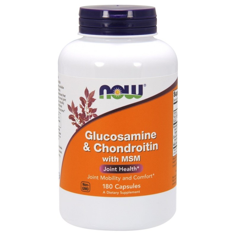 Glucosamine & Chondroitin with MSM 180 caps NOW Foods