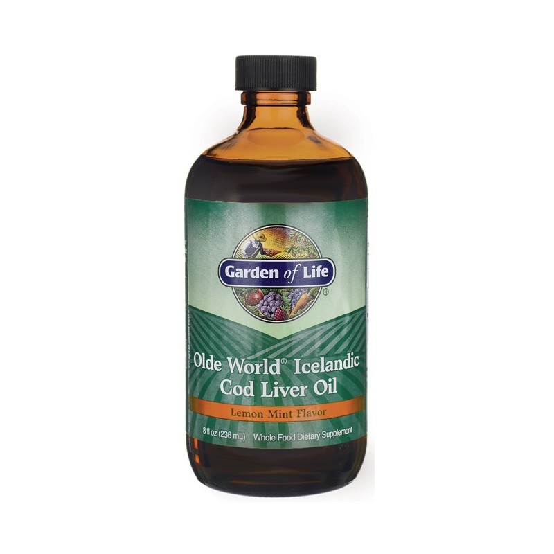 Olde World- Icelandic Cod Liver Oil Lemon & Mint 236ml Garden of Life