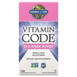 Vitamin Code 50 & Wiser Women 240 vcaps Garden of Life