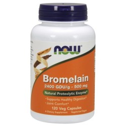 Bromelain 500mg 120 vcaps NOW Foods