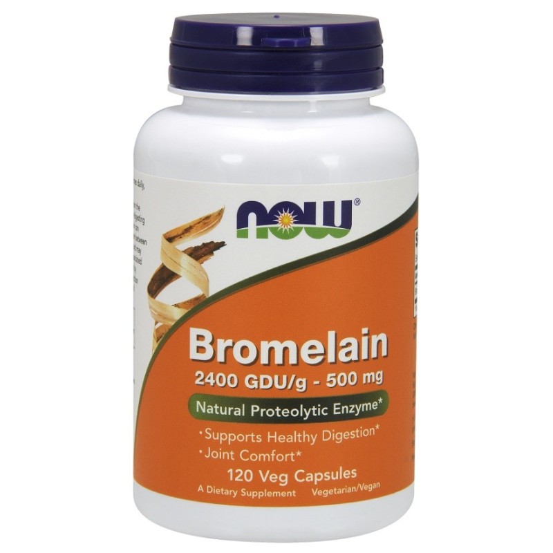 Bromelain 500mg 120 vcaps NOW Foods