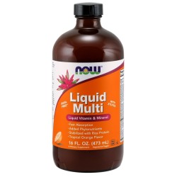 Liquid Multi Dzika Jagoda (Bez Żelaza) 473ml NOW Foods