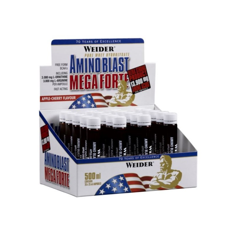 Amino Blast Mega Forte Smak Jabłkowo-Wiśniowy 20 x 25ml Weider